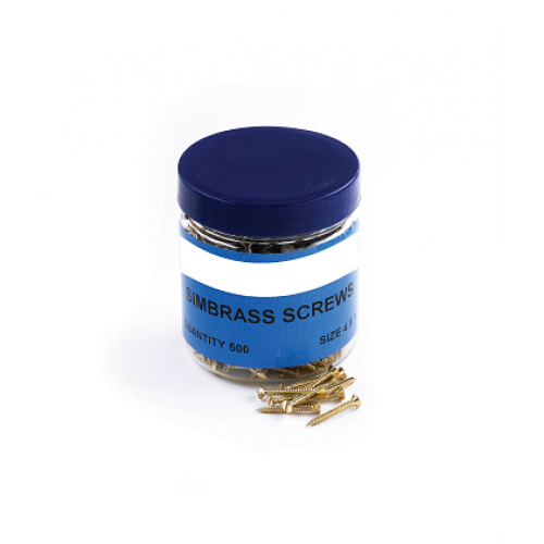 Simbrass Screws 4 x 1" 500 tub Simbrass Screws 4 x 1" 500 tub