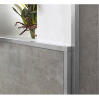 Squareline BRUSHED Aluminium Box Section Trim 250cm