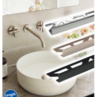 Polished Aluminium Edging Profile 250cm