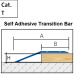 Self Adhesive Floor Transition Bar 270cm /Height 12-16mm