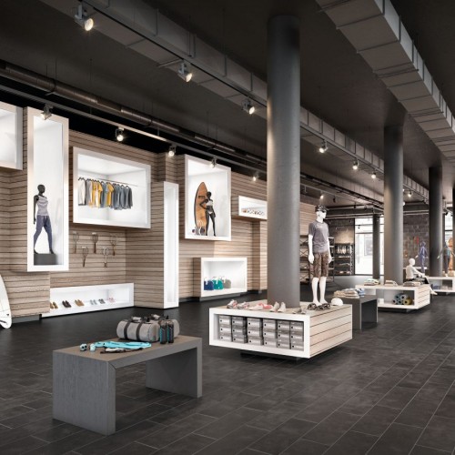 Polyflor Expona Design PUR Charcoal Slate 9146 Polyflor Expona Design PUR Charcoal Slate 9146